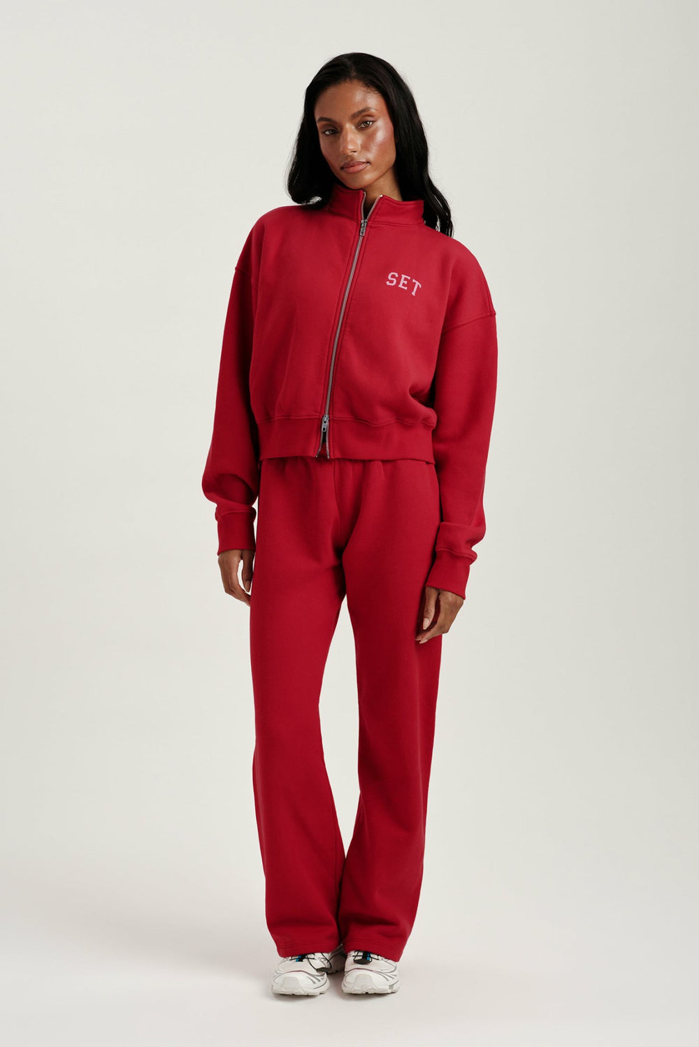 SET ACTIVE Sale | MIDWEIGHT SWEATS STAPLE SET FUNNEL ZIP - SONNET
