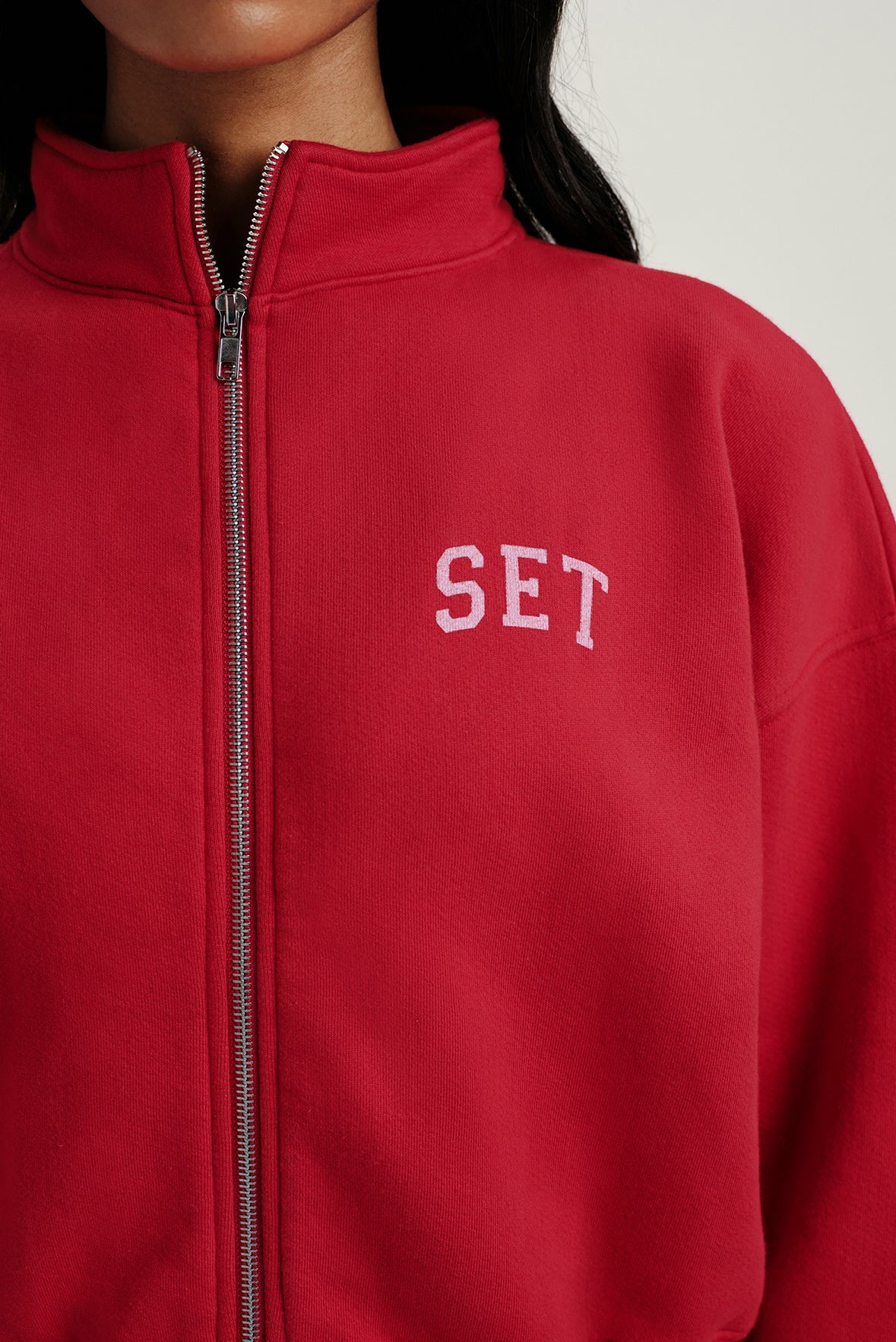 SET ACTIVE Sale | MIDWEIGHT SWEATS STAPLE SET FUNNEL ZIP - SONNET