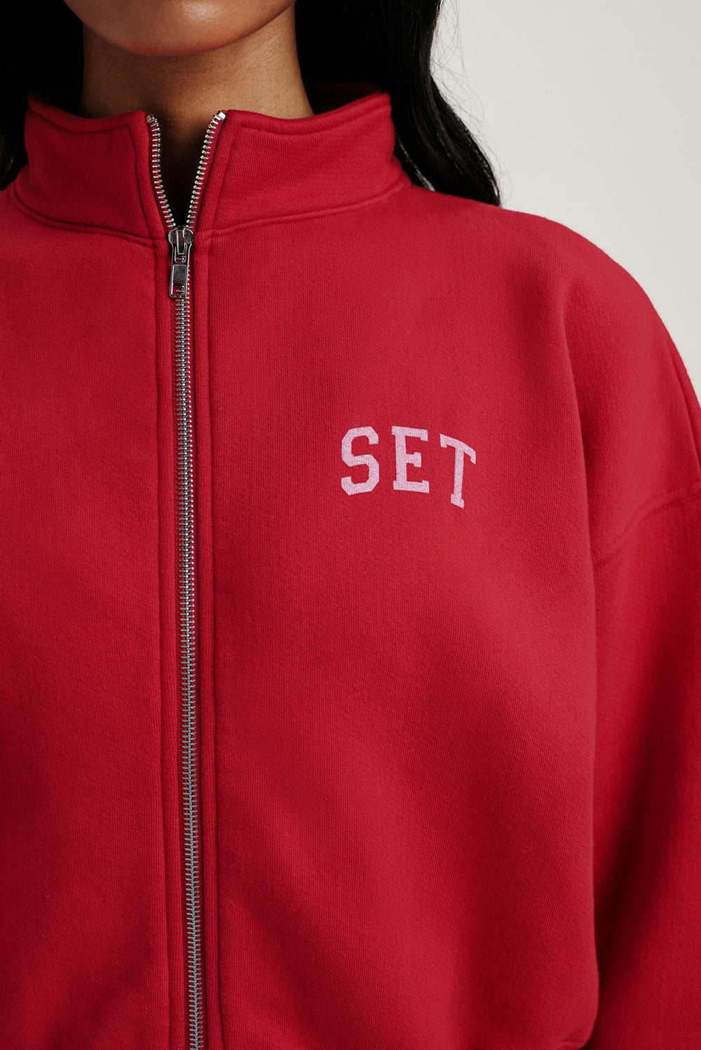 SET ACTIVE Sale | MIDWEIGHT SWEATS STAPLE SET FUNNEL ZIP - SONNET