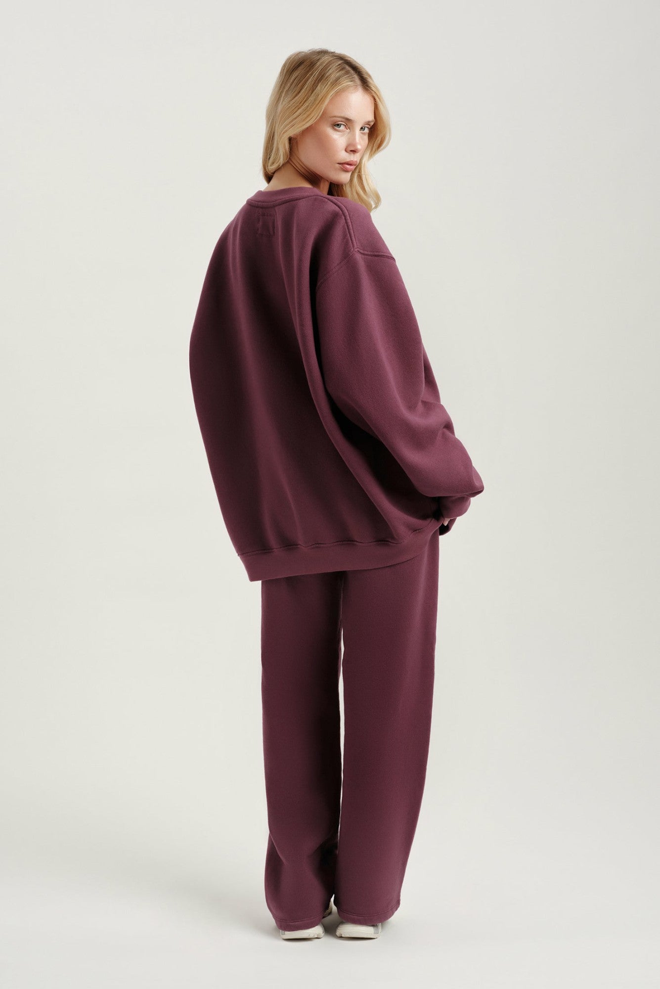 SET ACTIVE US | MIDWEIGHT SWEATS STAPLE STRAIGHT LEG SWEATPANTS - ROSEBUD