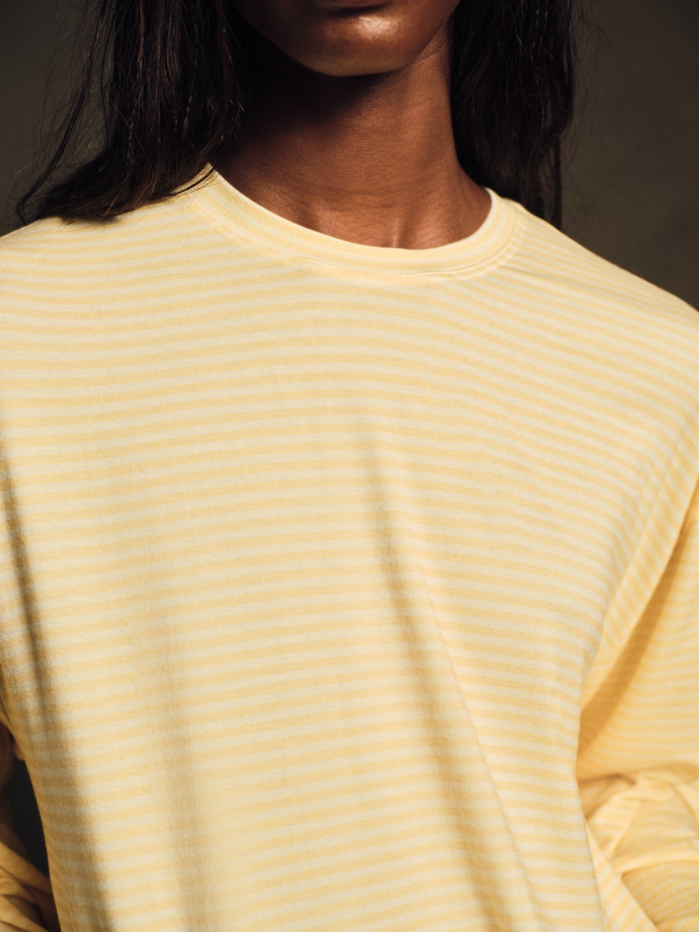 SET ACTIVE Outlet | SLEEP JERSEY COMFORT STRIPE BOXY LONG SLEEVE - TAFFY