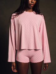 SET ACTIVE For Sale | SLEEP JERSEY COMFORT POLKA DOT SLEEP SHORTS - SWIRL