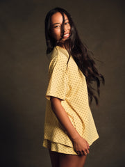 SET ACTIVE Discount | SLEEP JERSEY COMFORT POLKA DOT BOXY TEE - SPARKLER