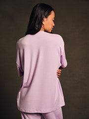 SET ACTIVE Website Store | SLEEP JERSEY COMFORT STRIPE BOXY TEE - BUTTERCREAM