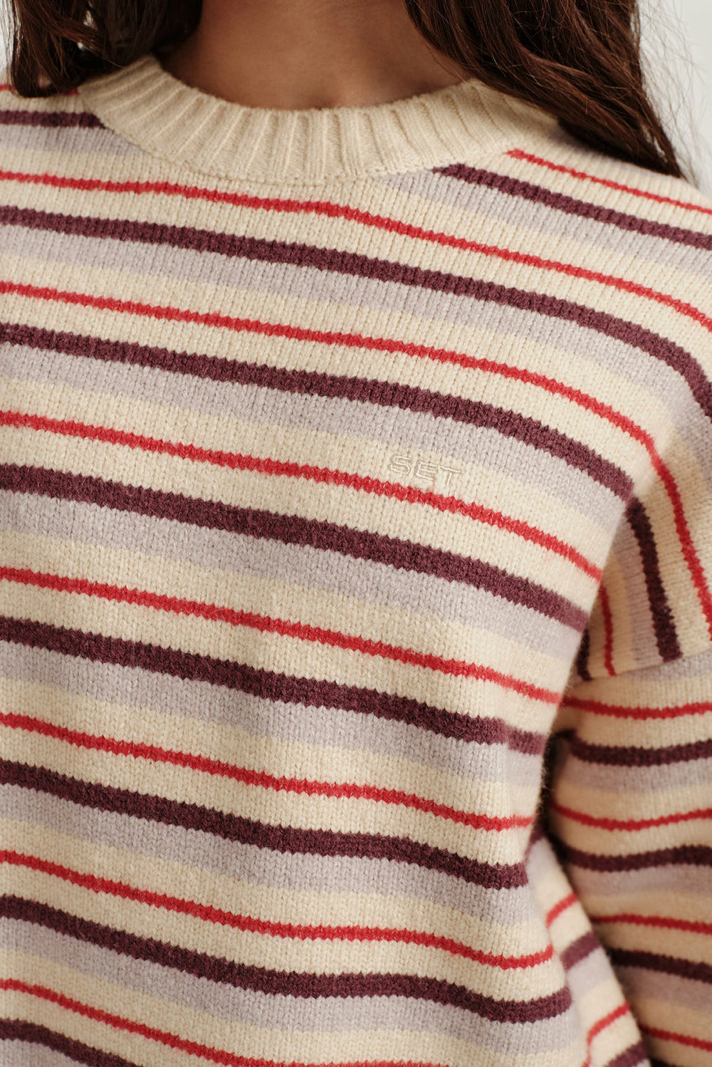 SET ACTIVE For Sale | STUDIO KNIT STUDIO KNIT CREWNECK - SONNET