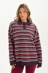 SET ACTIVE Outlets | STUDIO KNIT STUDIO KNIT ALEX POLO - POPPY