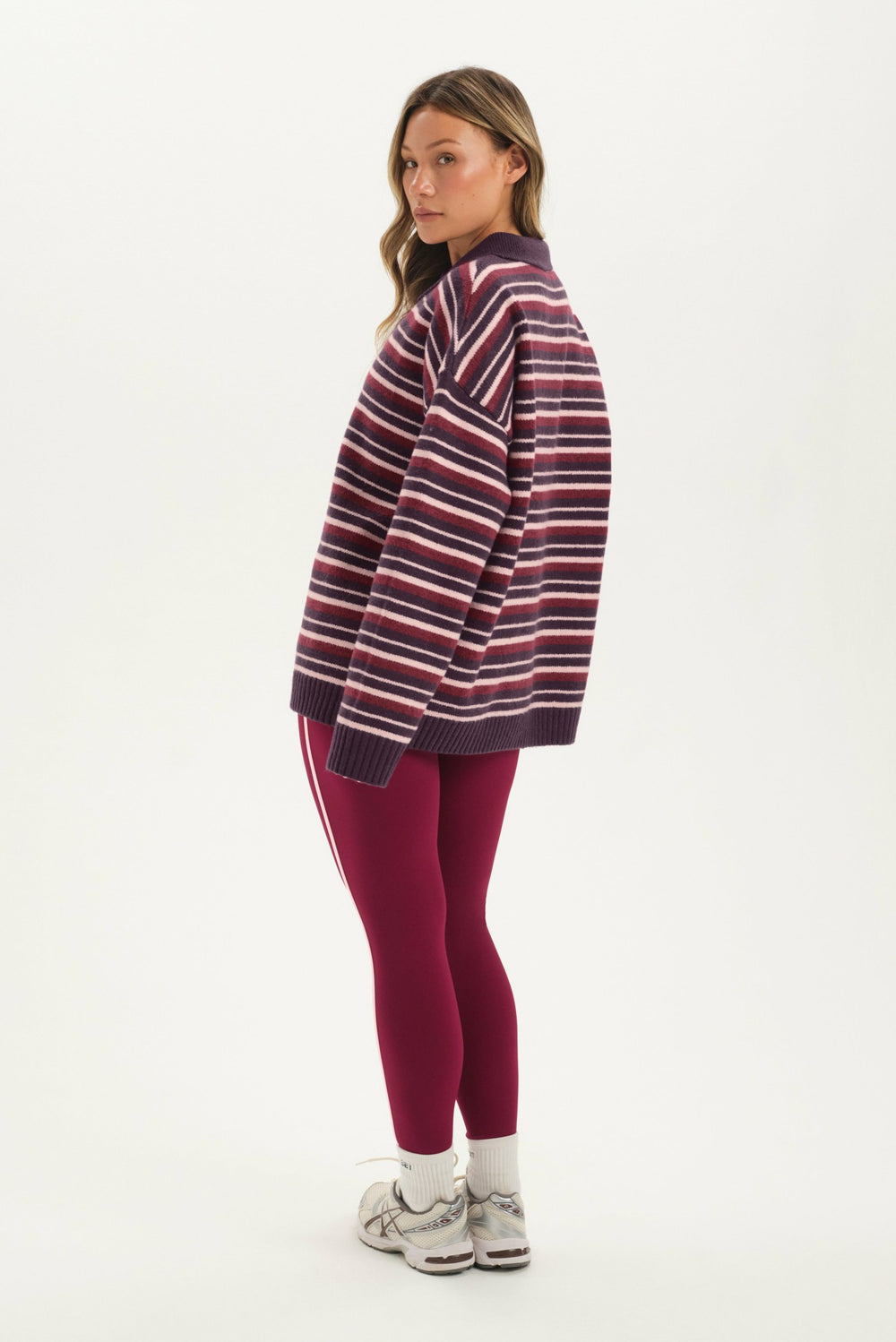 SET ACTIVE Outlets | STUDIO KNIT STUDIO KNIT ALEX POLO - POPPY
