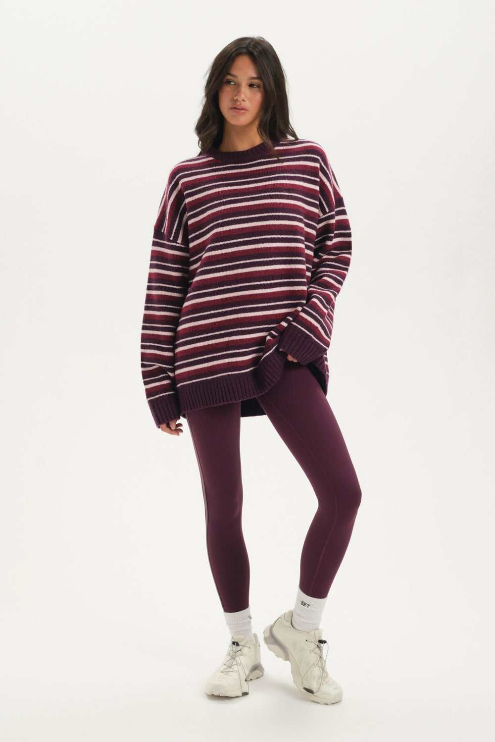 SET ACTIVE Online | STUDIO KNIT STUDIO KNIT CREWNECK - POPPY