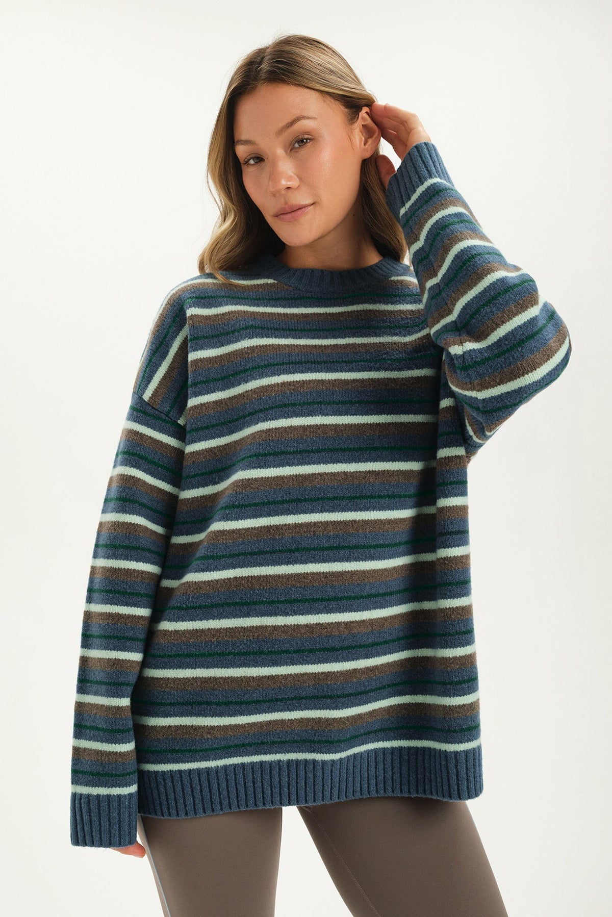 SET ACTIVE Discount | STUDIO KNIT STUDIO KNIT CREWNECK - NORDIC