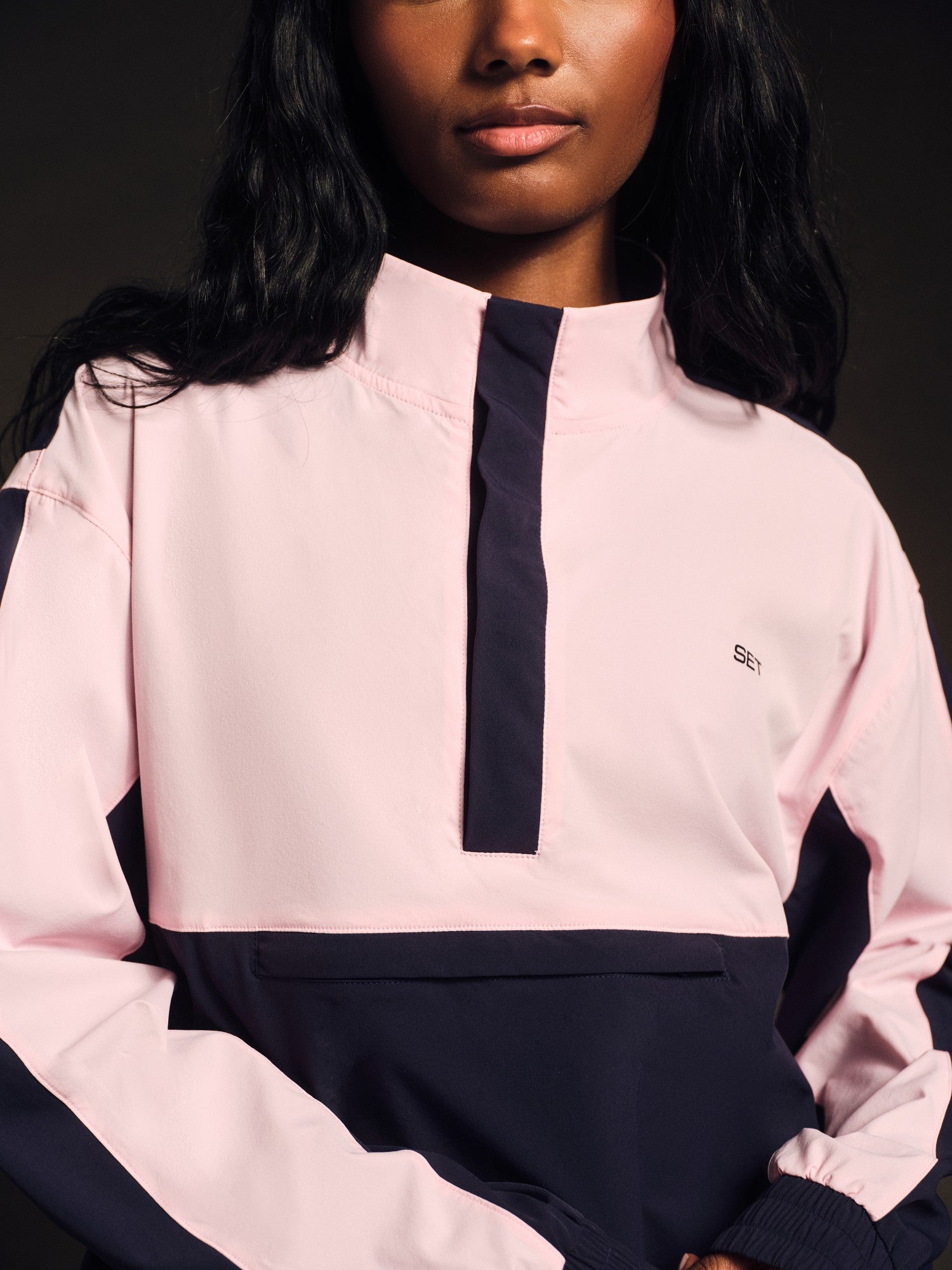 SET ACTIVE Outlets | NYLON TRACK 90'S PULLOVER - CONFETTI