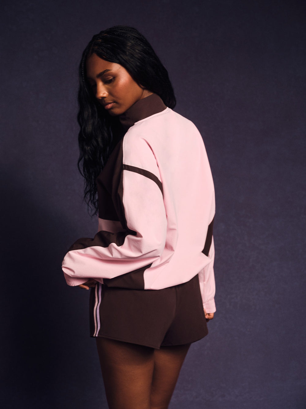 SET ACTIVE Discount | NYLON TRACK 90'S PULLOVER - SWIRL