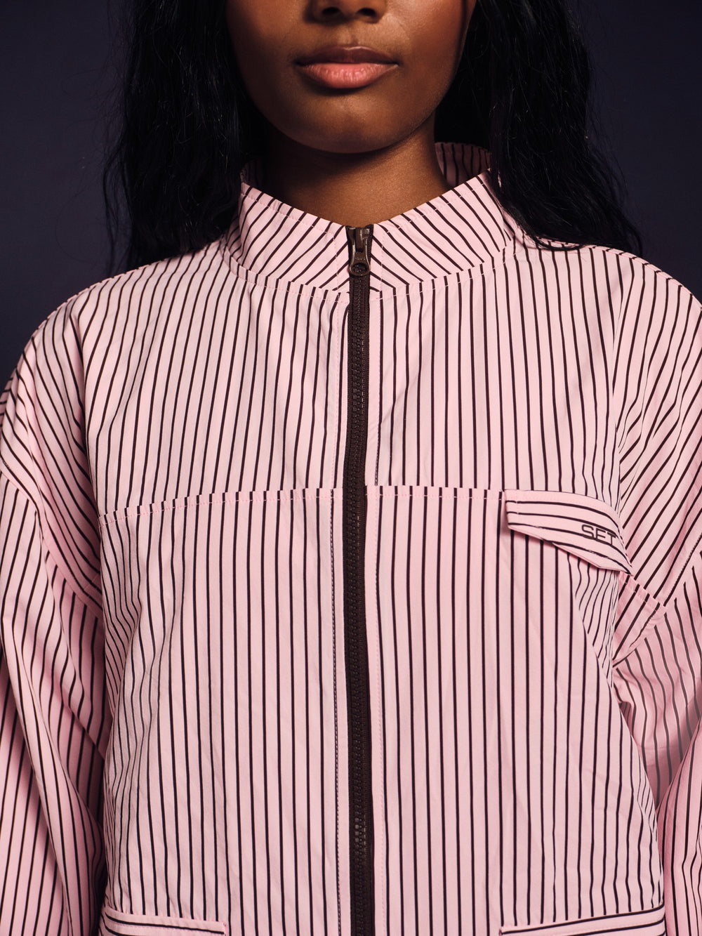SET ACTIVE Sale | NYLON TRACK STRIPE LIFESTYLE ZIP UP - SWIRL