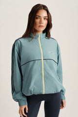 SET ACTIVE Website Store | NYLON TRACK SEAM ZIP UP - WASHED