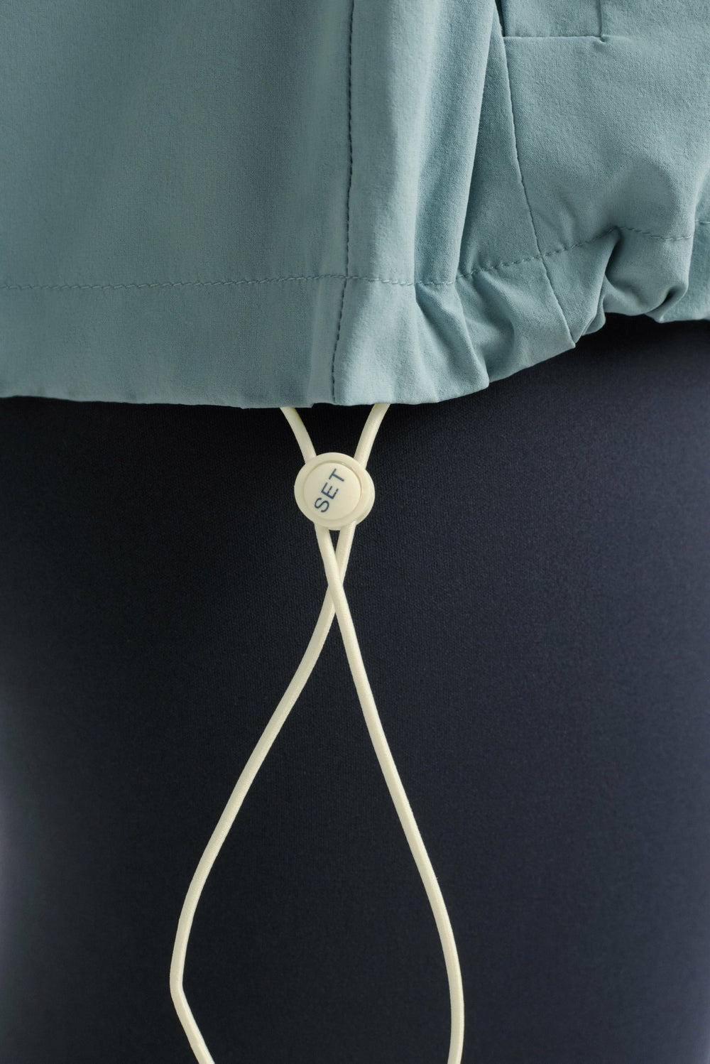 SET ACTIVE Website Store | NYLON TRACK SEAM ZIP UP - WASHED