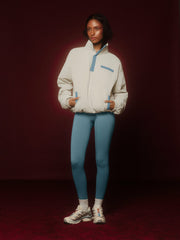 SET ACTIVE Outlet | NYLON PUFF QUARTER SNAP JACKET - GLISTEN