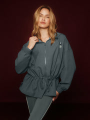 SET ACTIVE Outlets | NYLON TRACK CINCHED WINDBREAKER - MAST