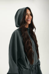SET ACTIVE Outlets | NYLON TRACK CINCHED WINDBREAKER - MAST