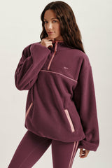 SET ACTIVE Outlet | MICROFLEECE HALF ZIP - ROSEBUD