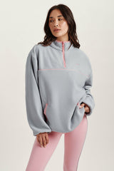 SET ACTIVE For Sale | MICROFLEECE HALF ZIP - BLUSH