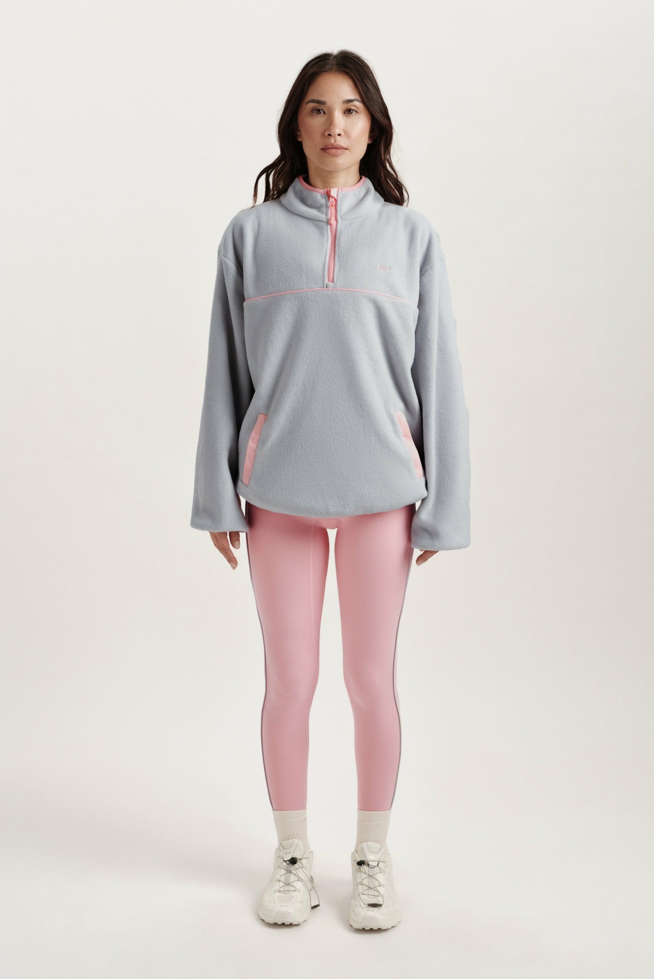 SET ACTIVE For Sale | MICROFLEECE HALF ZIP - BLUSH