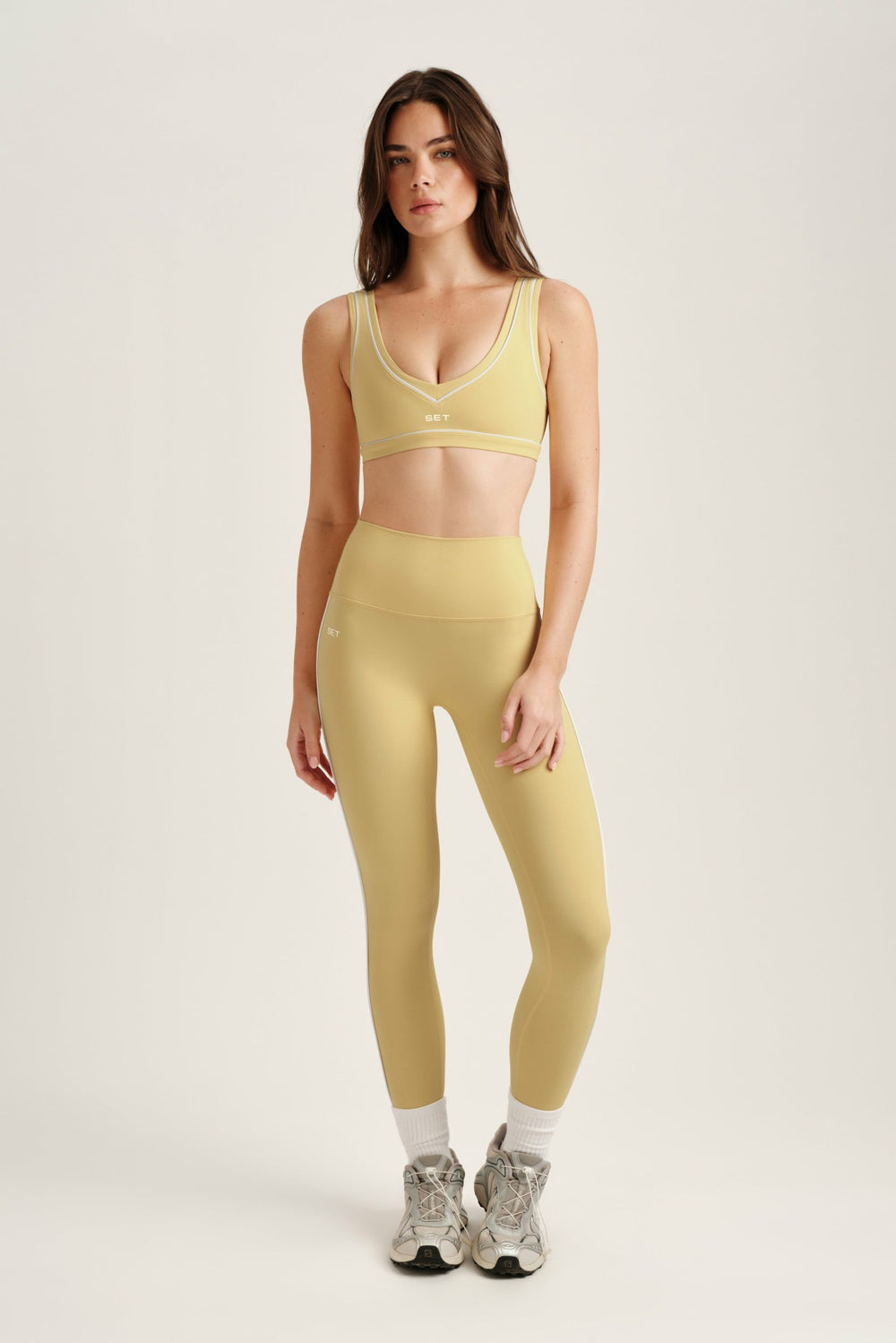 SET ACTIVE Outlets | BREATHE 1.0 PIPE LEGGINGS - BUTTER