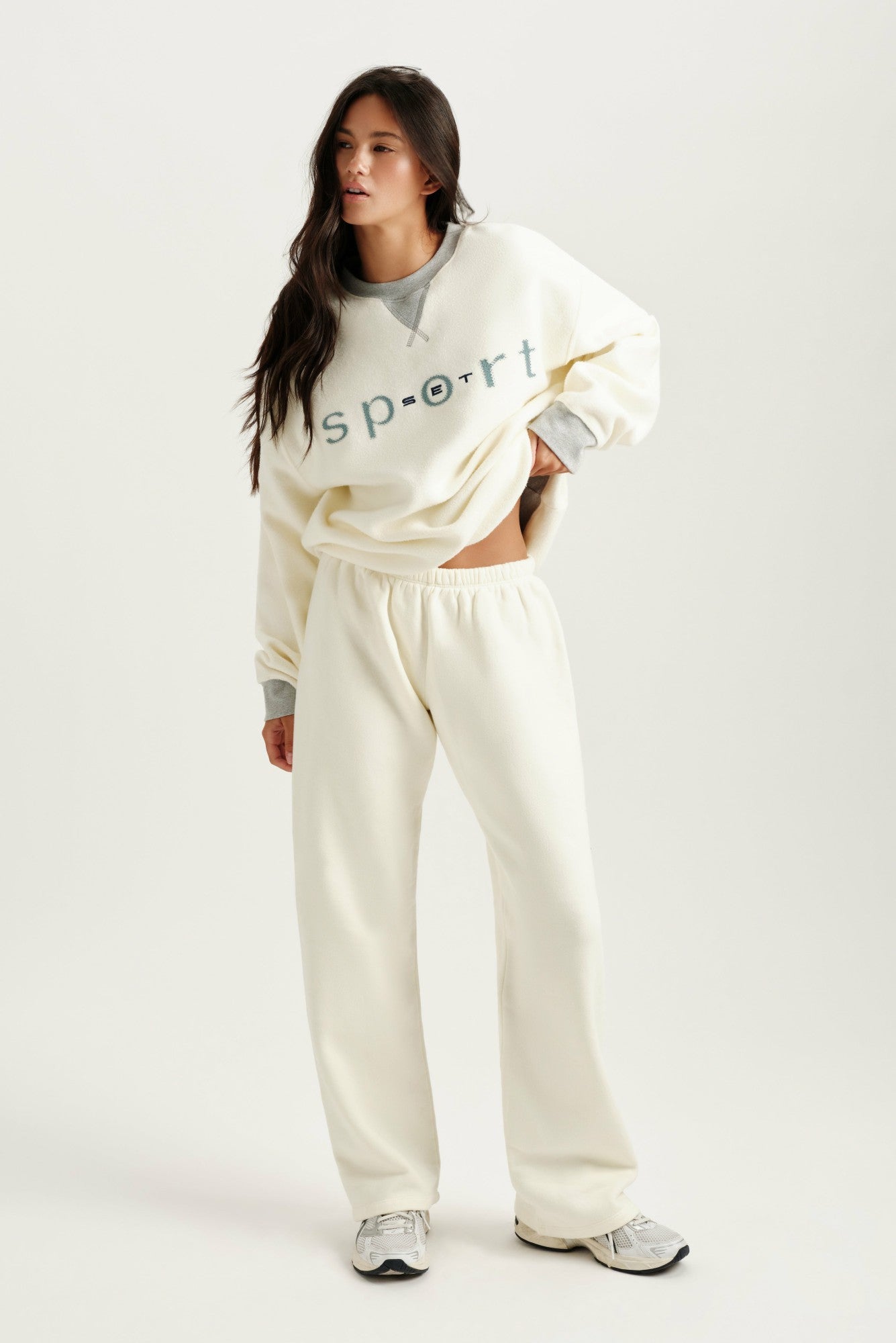 SET ACTIVE Online | MIDWEIGHT SWEATS STAPLE STRAIGHT LEG SWEATPANTS - HAVEN