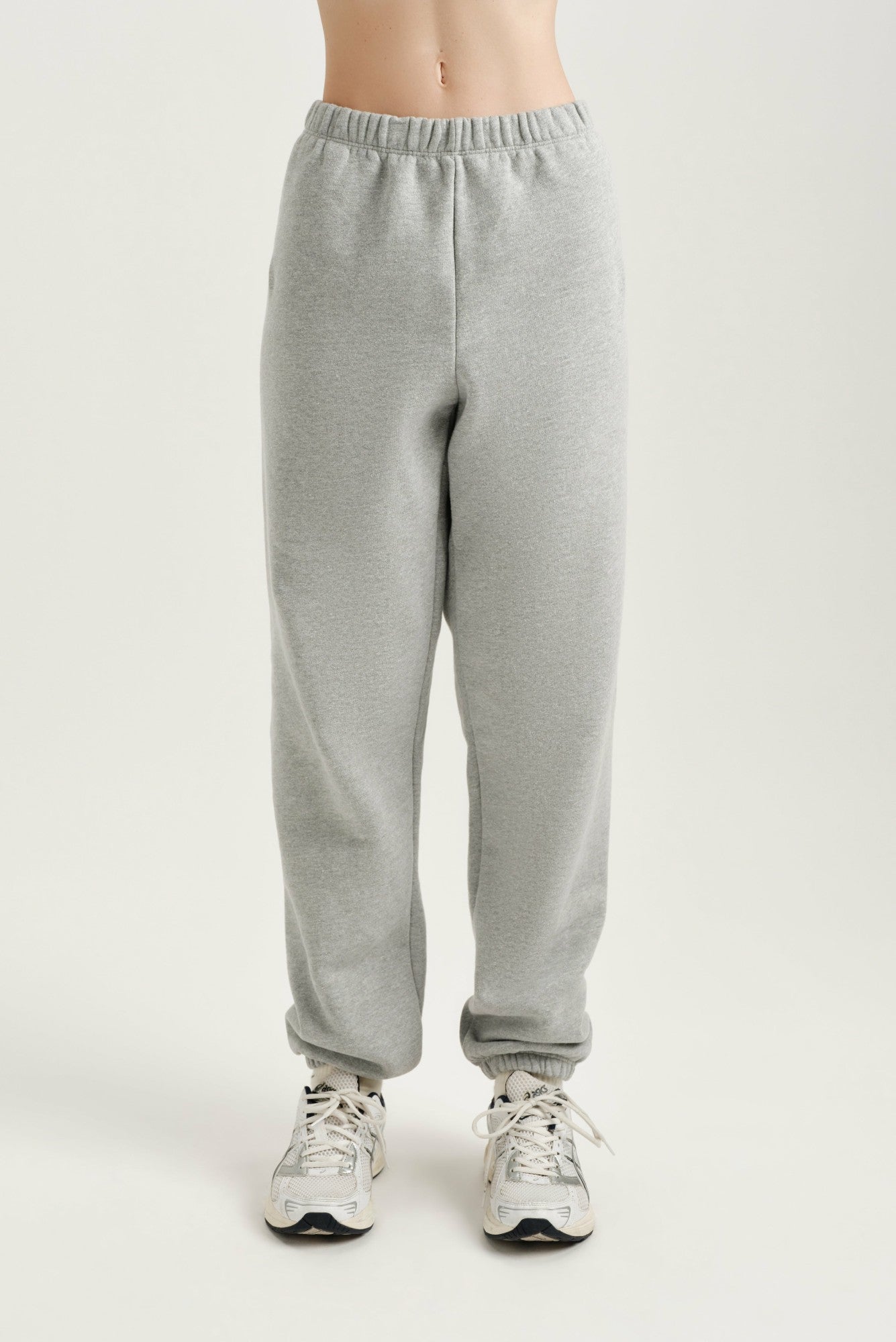 SET ACTIVE Outlet | MIDWEIGHT SWEATS STAPLE OLD SCHOOL SWEATPANTS - FOG HEATHER GREY