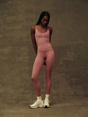 SET ACTIVE US | SPORTBODY® SPORTY HIGH-RISE LEGGINGS - SEPIA