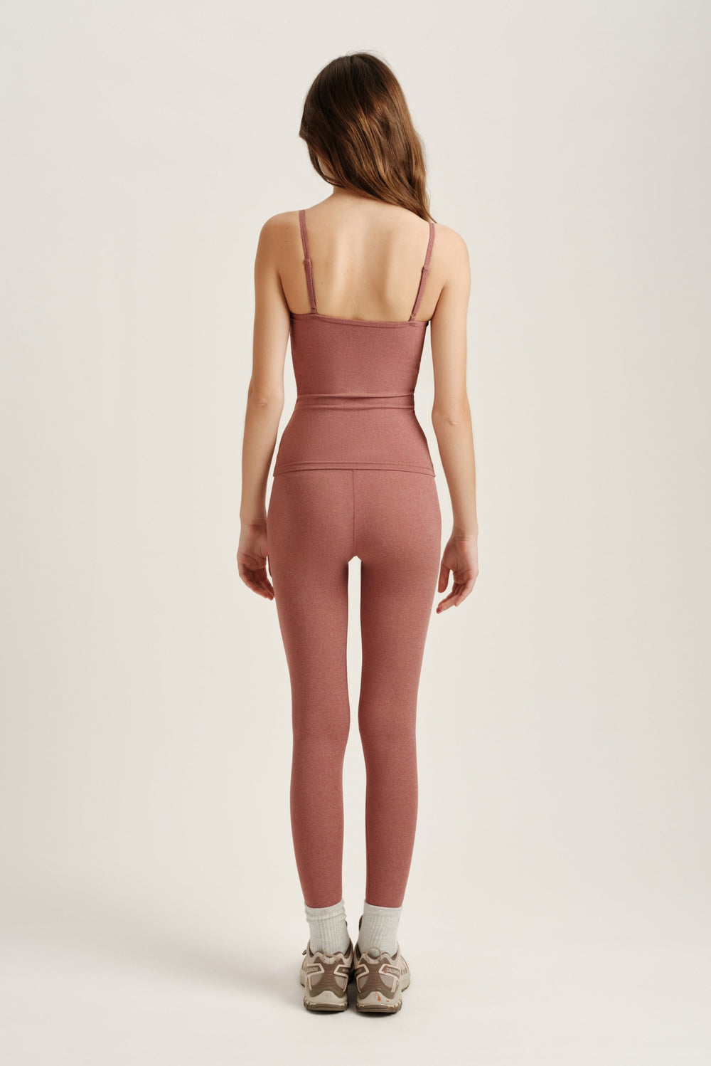 SET ACTIVE US | SPORTBODY® SPORTY HIGH-RISE LEGGINGS - SEPIA