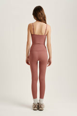 SET ACTIVE US | SPORTBODY® SPORTY HIGH-RISE LEGGINGS - SEPIA