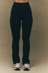 SET ACTIVE Discount | SPORTBODY® SPORTY STRAIGHT HIGH-RISE LEGGINGS - ONYX