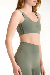 SET ACTIVE Outlet | SPORTBODY® SPORTY DUO LIFT BRA - KELP
