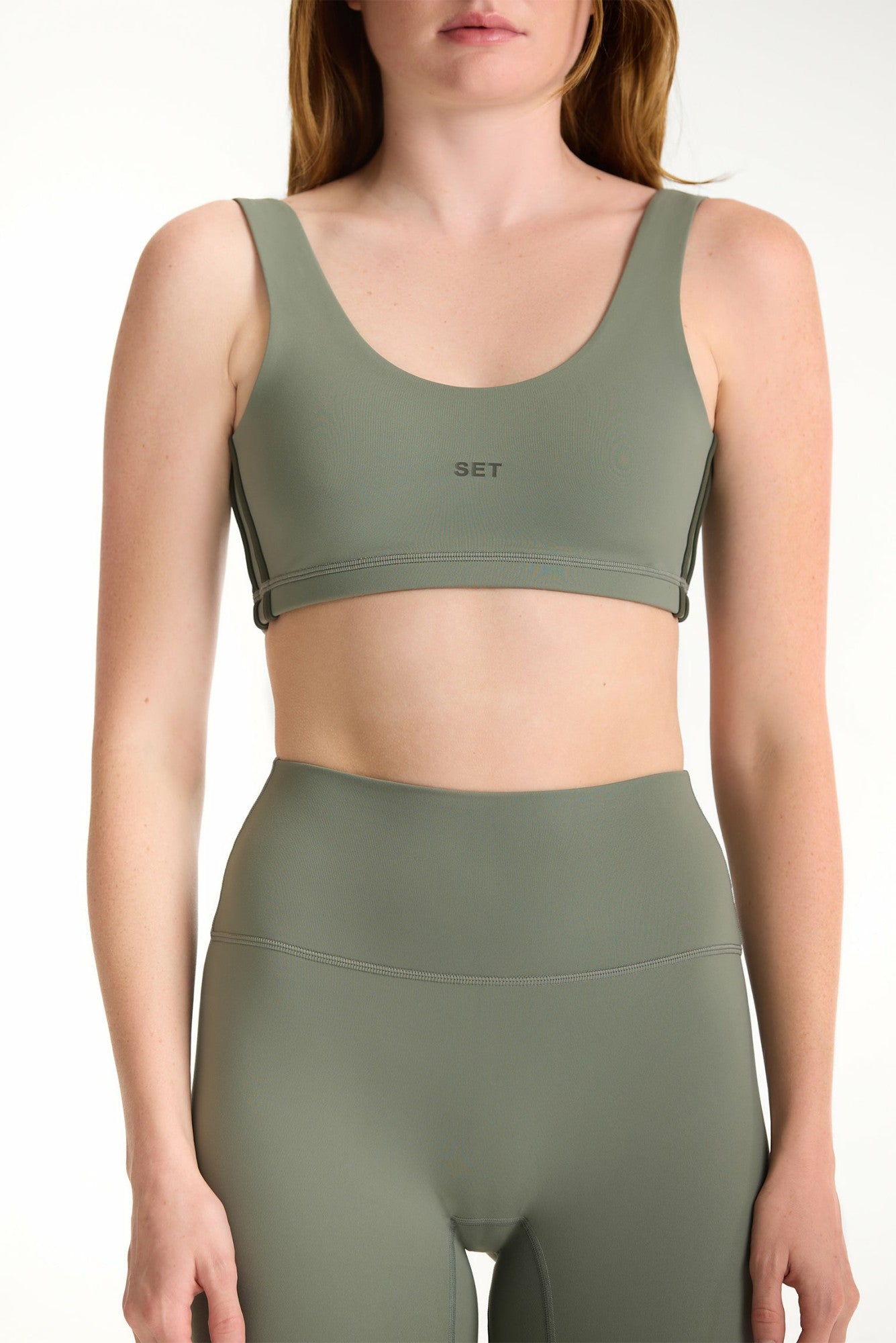 SET ACTIVE Outlet | SPORTBODY® SPORTY DUO LIFT BRA - KELP