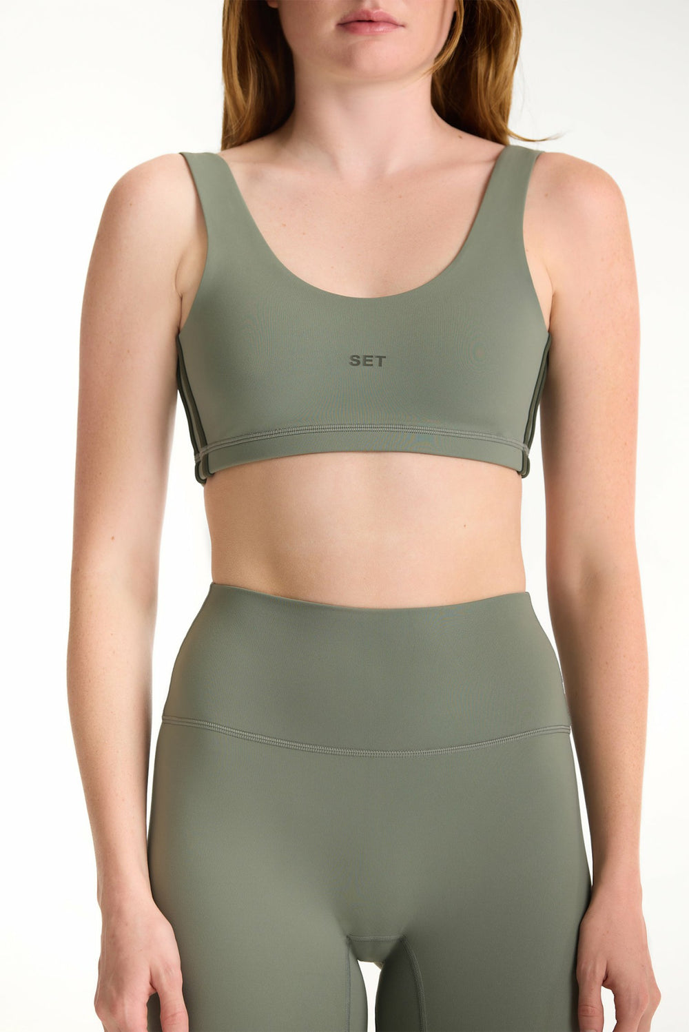 SET ACTIVE Outlet | SPORTBODY® SPORTY DUO LIFT BRA - KELP