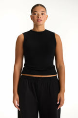 SET ACTIVE Online | RIBBED MODAL BODY MUSCLE TANK - ONYX