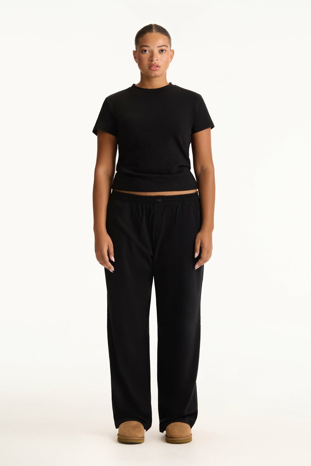 SET ACTIVE Discount | CLASSIC COTTON DAILY STAPLE TEE - ONYX