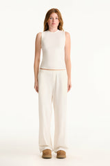 SET ACTIVE Sale | RIBBED MODAL BODY MUSCLE TANK - BLANC