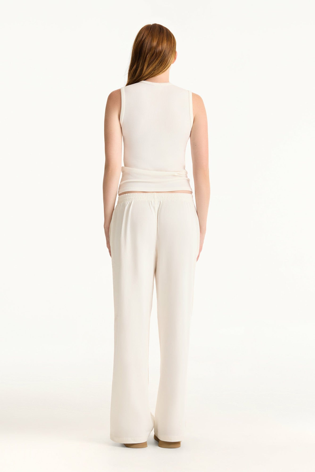SET ACTIVE Sale | RIBBED MODAL BODY MUSCLE TANK - BLANC