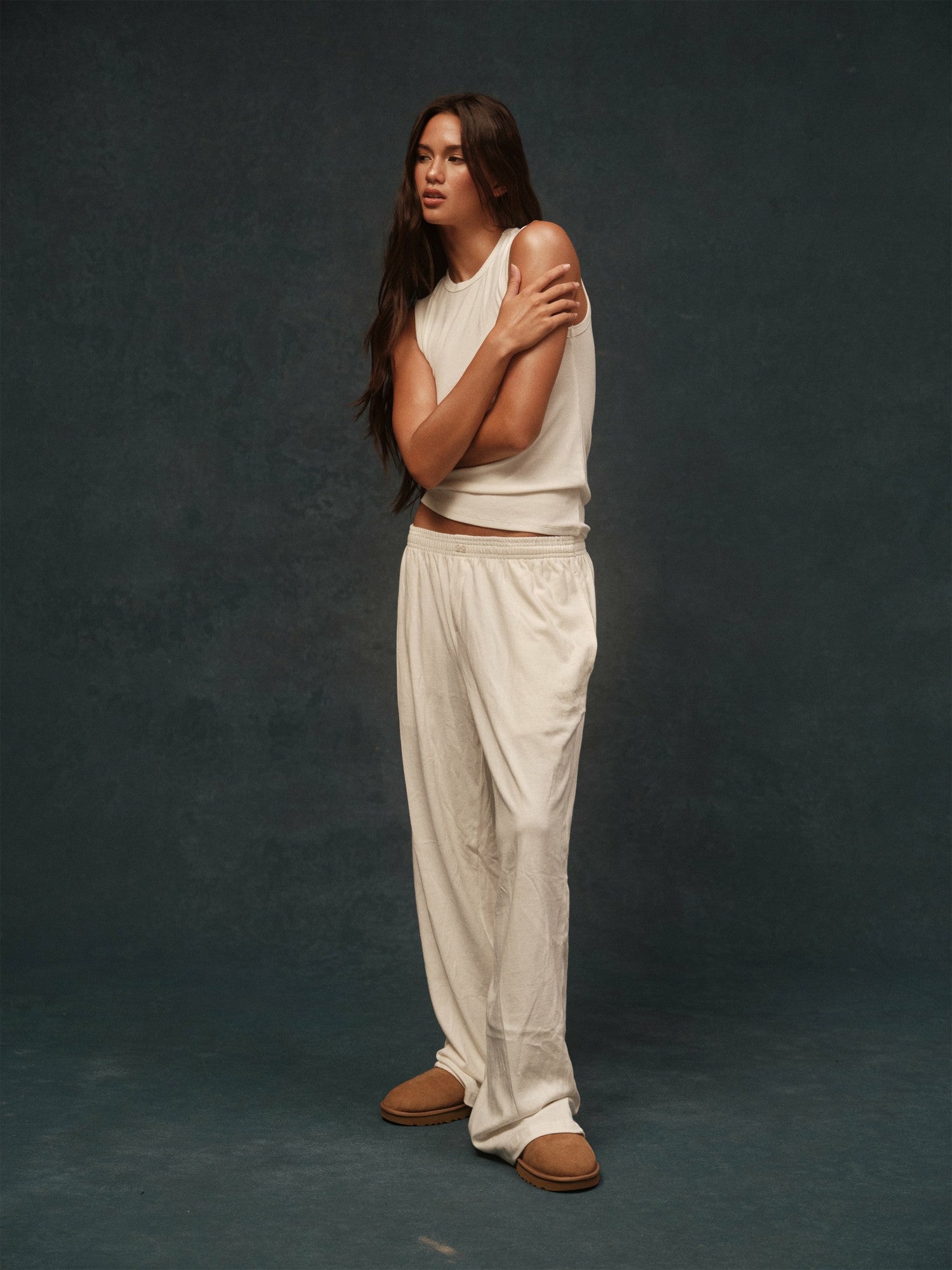 SET ACTIVE Website Store | HEAVY COTTON EASY BOXER PANTS - BLANC