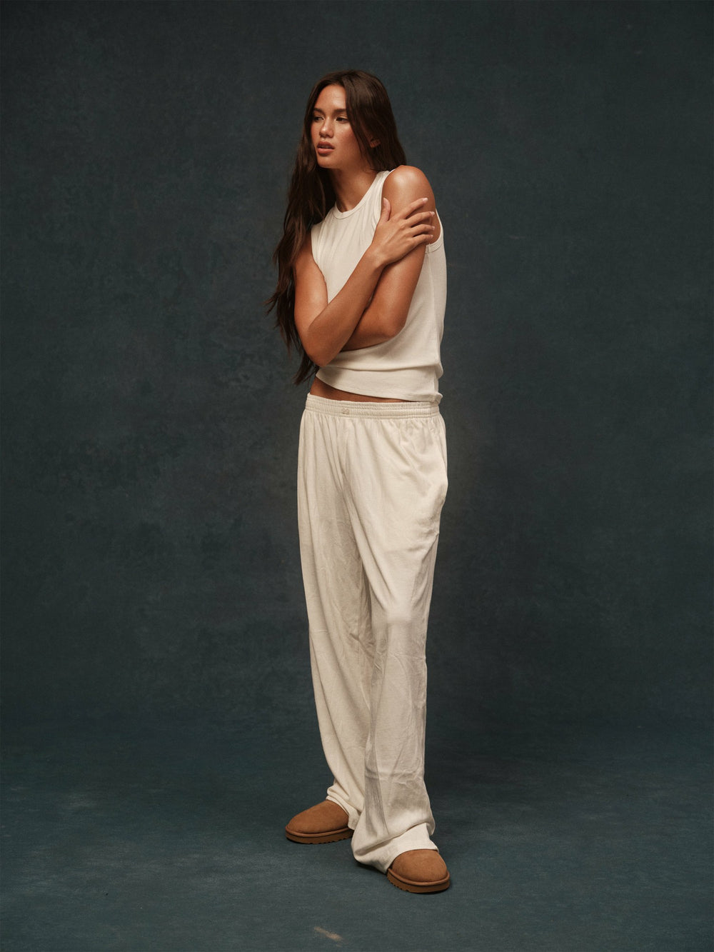 SET ACTIVE Website Store | HEAVY COTTON EASY BOXER PANTS - BLANC