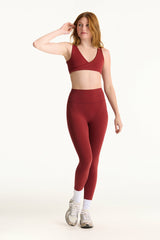 SET ACTIVE Outlet | BREATHE 1.0 CONTRAST WRAP BRA - SNAPPER