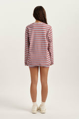 SET ACTIVE Sale | STRIPE JERSEY STRIPE OVERSIZED LONG SLEEVE - LYRIC