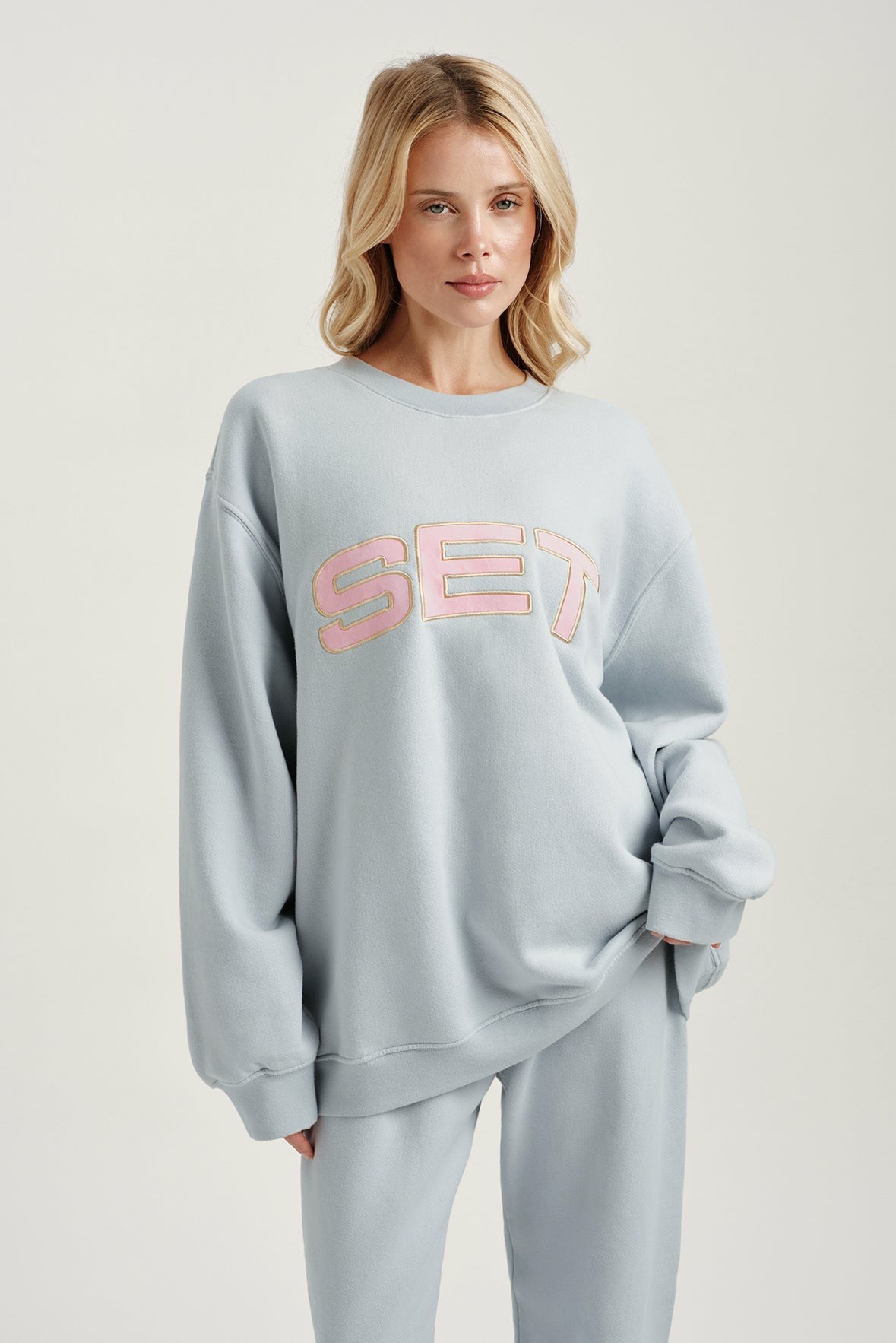 SET ACTIVE For Sale | MIDWEIGHT SWEATS STAPLE SET CREWNECK - BLUSH