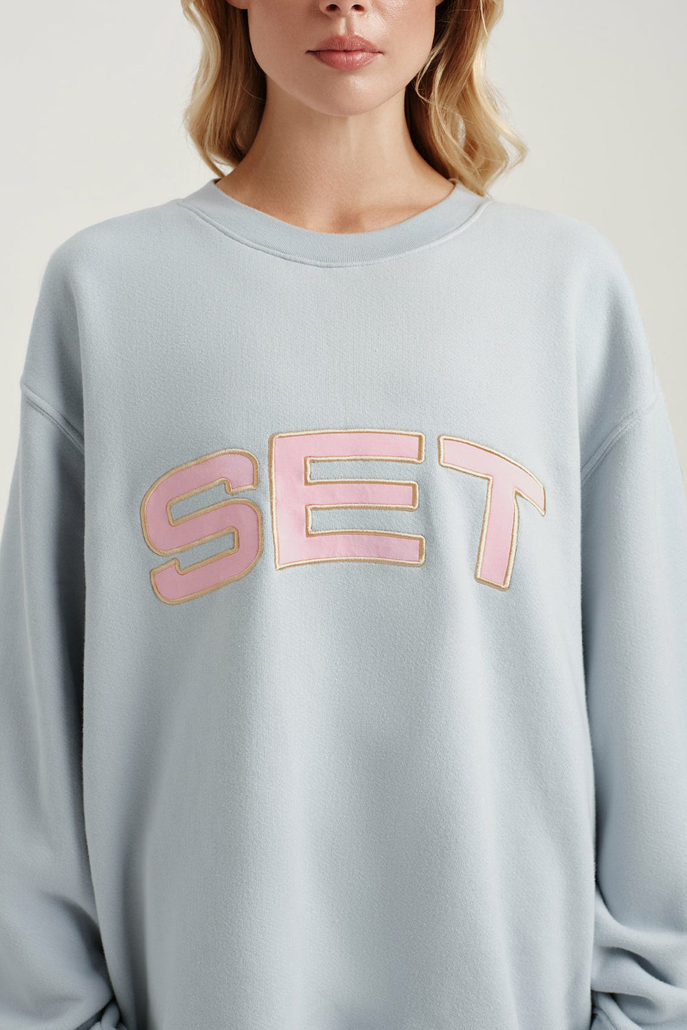 SET ACTIVE For Sale | MIDWEIGHT SWEATS STAPLE SET CREWNECK - BLUSH