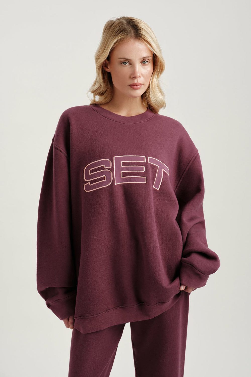 SET ACTIVE Online | MIDWEIGHT SWEATS STAPLE SET CREWNECK - ROSEBUD