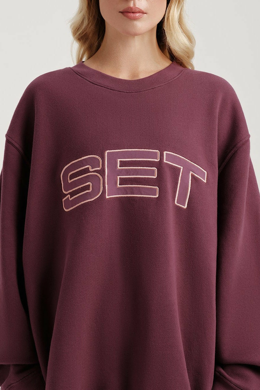 SET ACTIVE Online | MIDWEIGHT SWEATS STAPLE SET CREWNECK - ROSEBUD