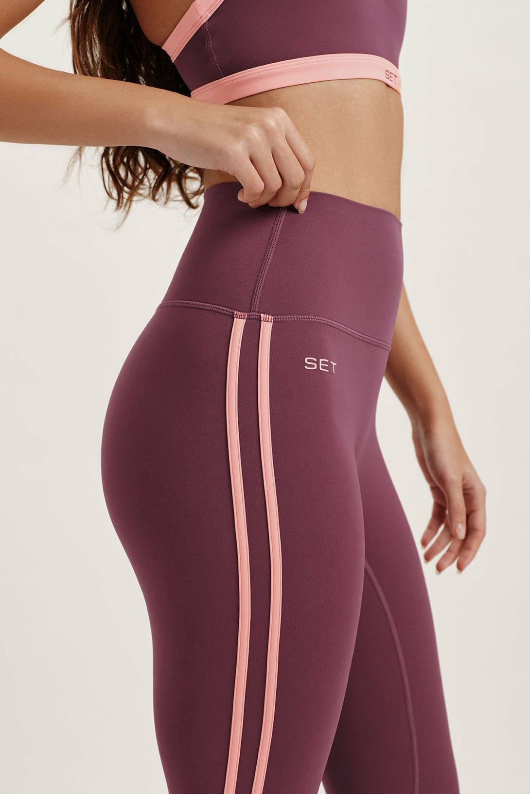 SET ACTIVE Discount | BREATHE 1.0 STRIKE LEGGINGS - ROSEBUD