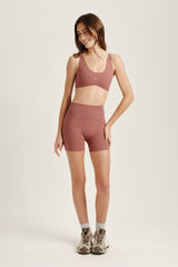 SET ACTIVE Sale | SPORTBODY® SPORTY STITCH BRA - SEPIA