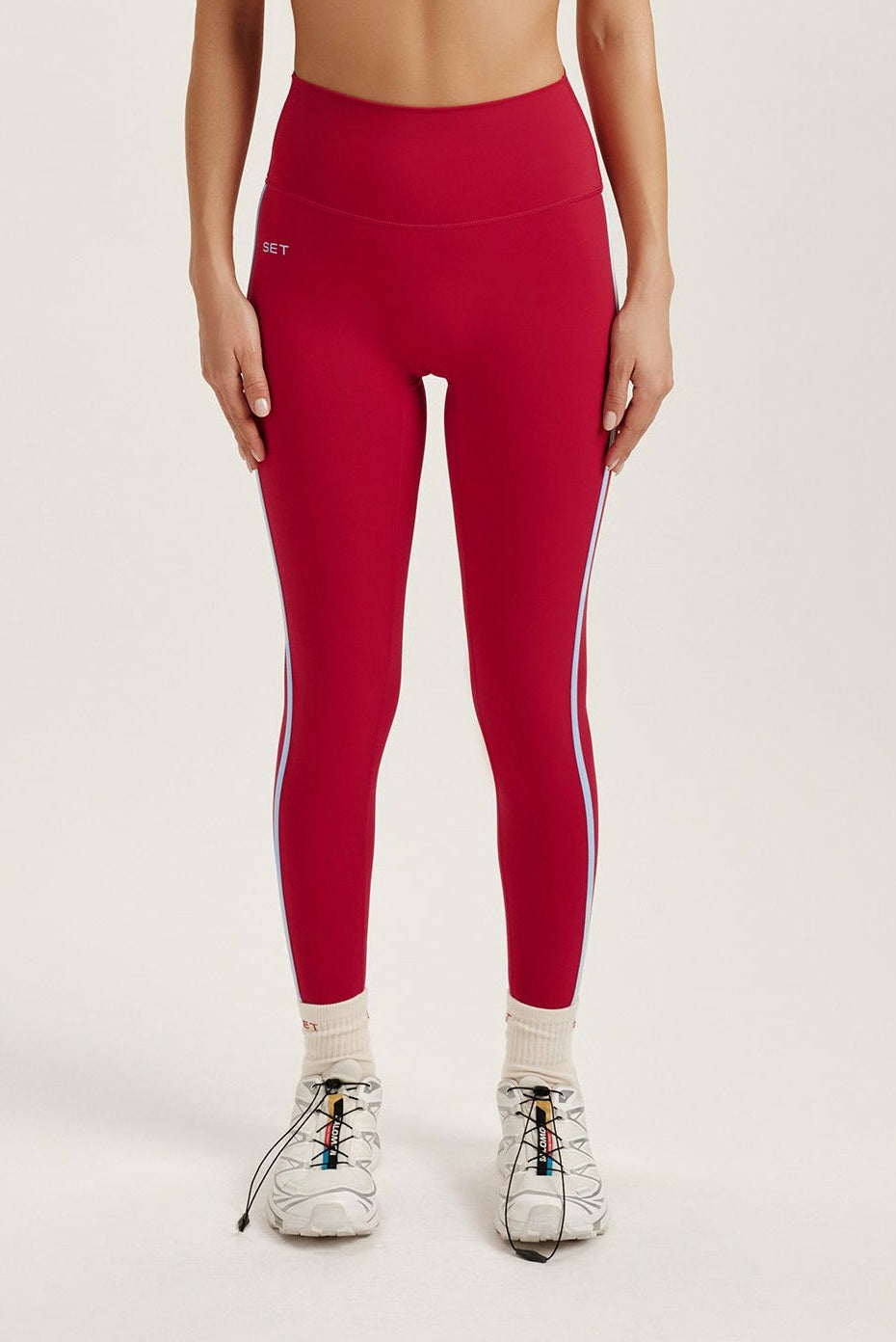 SET ACTIVE Website Store | SPORTBODY® SPORTY STRIPE LEGGINGS - VERSE
