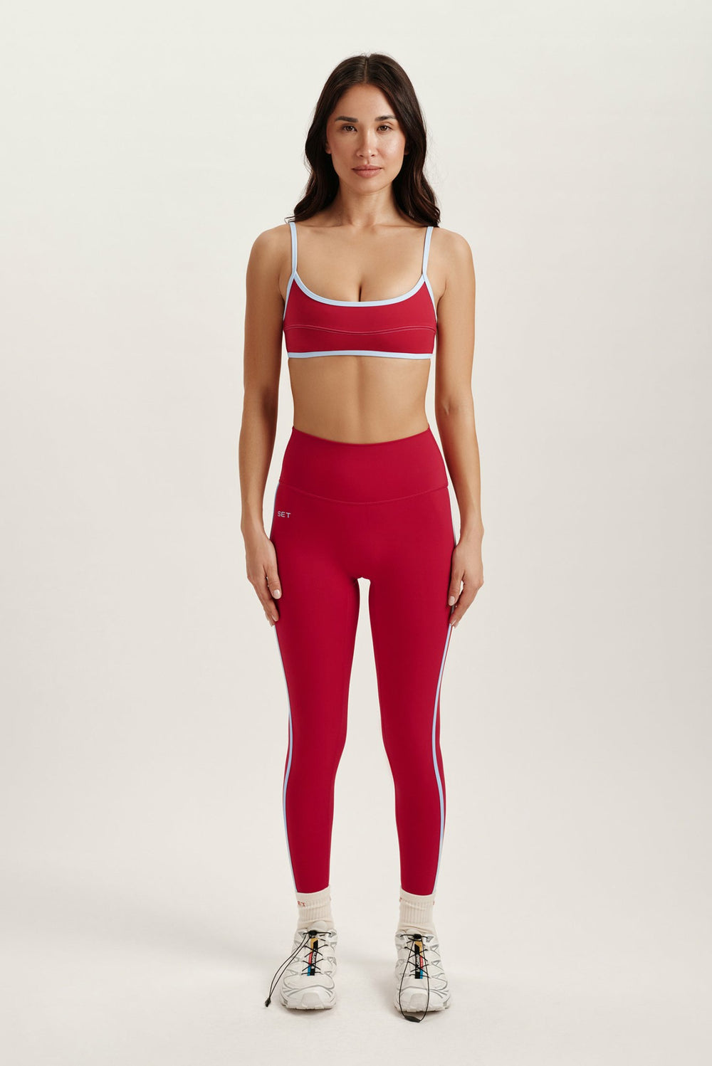 SET ACTIVE Website Store | SPORTBODY® SPORTY STRIPE LEGGINGS - VERSE